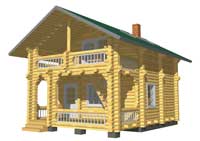 Sauna with the rest room